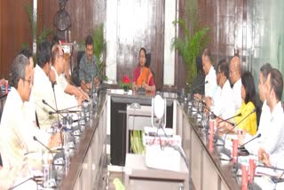 Chief Secretary Radha Raturi took the meeting