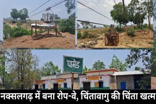 Ropeway built on Chintavagu river