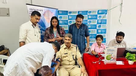 POLICE FOR MICRO CHECK TEST  കോവിഡാനന്തര ഹൃദയാരോഗ്യം  മൈക്രോ ചെക്ക് പരിശോധന  കോവിഡ് അനുബന്ധ പ്രശ്‌നങ്ങൾ