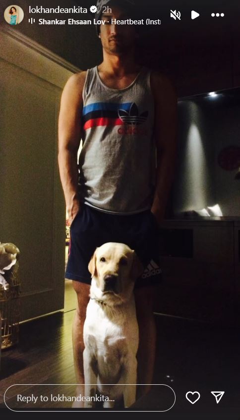 Ankita Lokhande Jain commemorated Sushant Singh Rajput's fourth death anniversary with sharing an unseen photo of the late actor with his pet dog Fudge. Her tribute included the tune of 