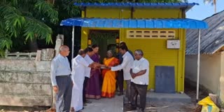 Former students of a retired teacher hand over keys