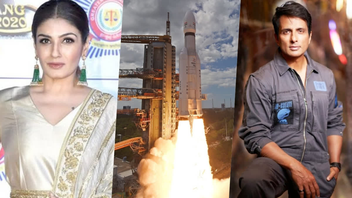 Raveena Tandon, Sonu Sood and others hail India's moon mission on successful launch of Chandrayaan 3