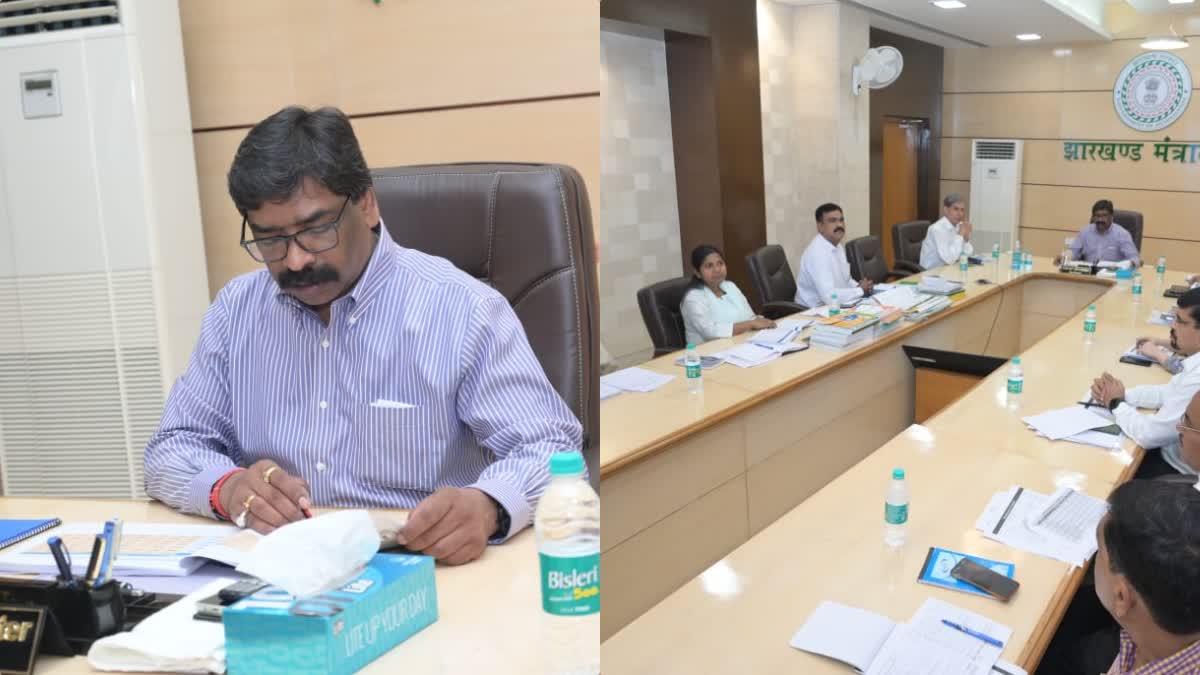 CM Hemant Soren review meeting