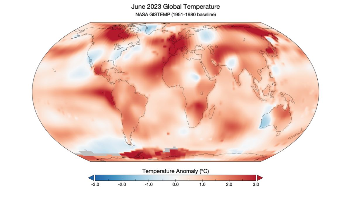 June 2023 hottest month on Earth