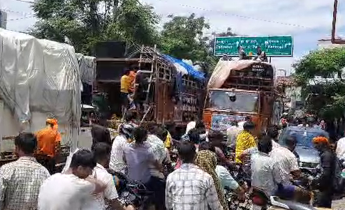 Heavy traffic in Haridwar