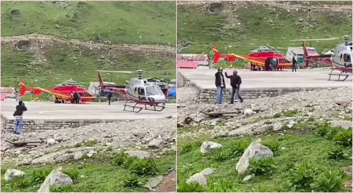 Kedarnath helicopter selfie