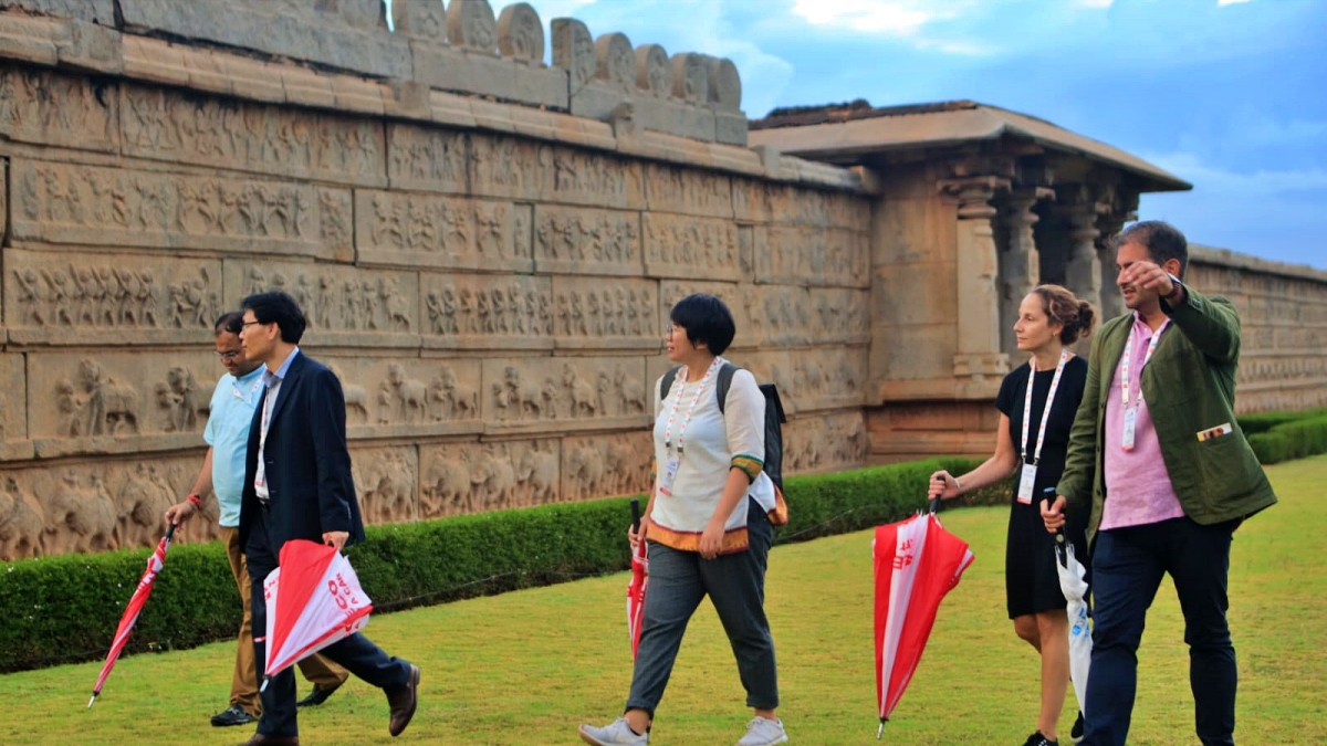 ಹಂಪಿ ವೈಭವ ಕಣ್ತುಂಬಿಕೊಂಡ ಜಿ-20 ಪ್ರತಿನಿಧಿಗಳು