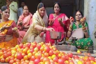 Congress women protest against inflation