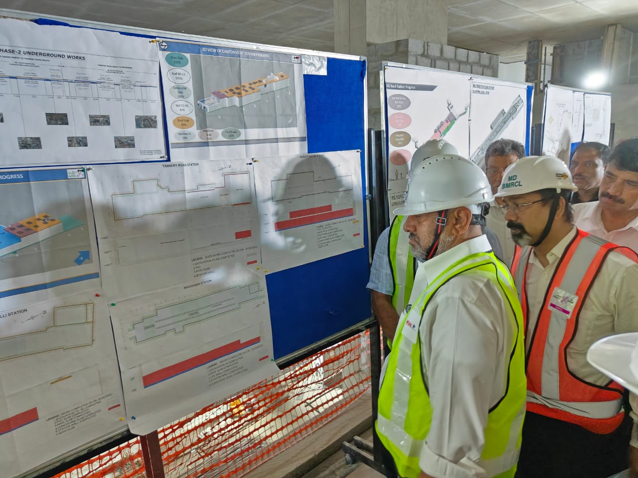 DCM DK Shivakumar  inspected metro work in bengaluru