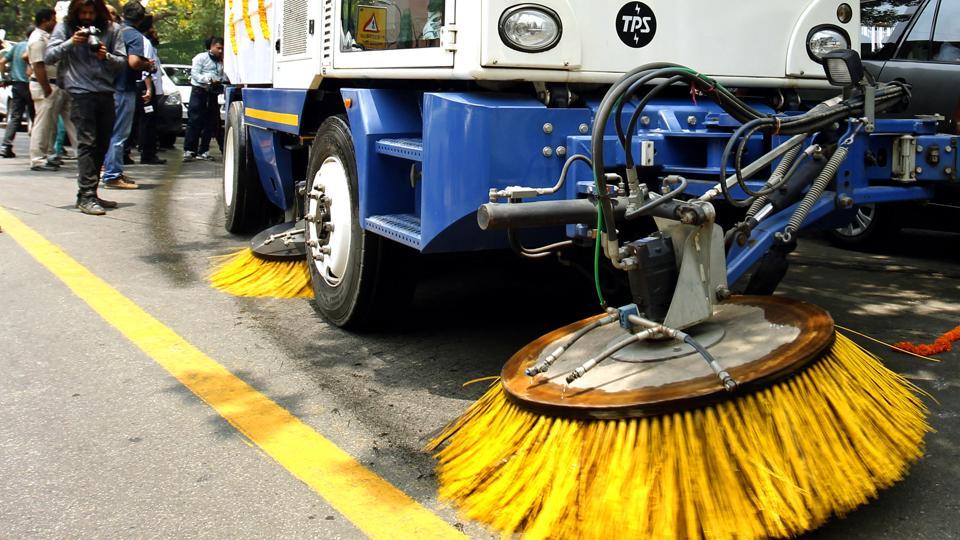 Roads will be cleaned with mechanized sweeping machine