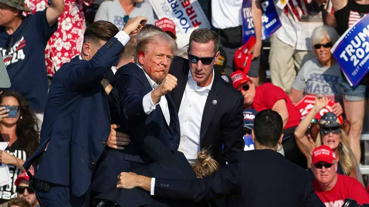 Donald trump  shooting  election rally  secret service