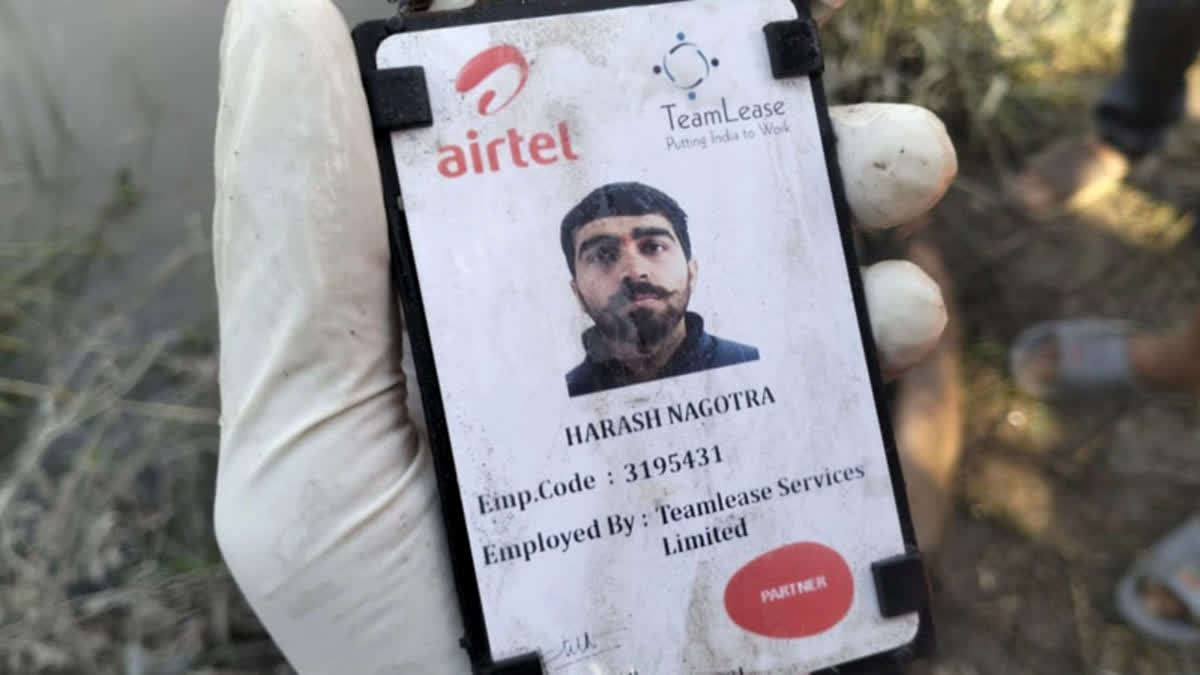 A photo of the ID Card recovered in Pakistan from deceased Harash's body was eventually shared with his family on WhatsApp .