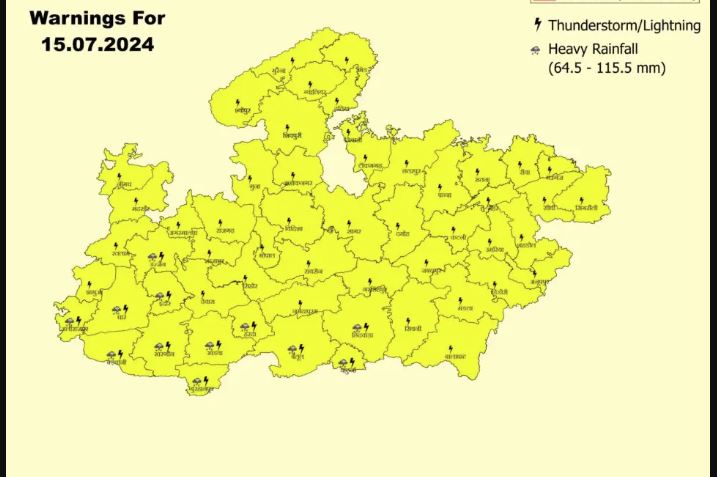 MP WEATHER UPDATE 15 july 2024