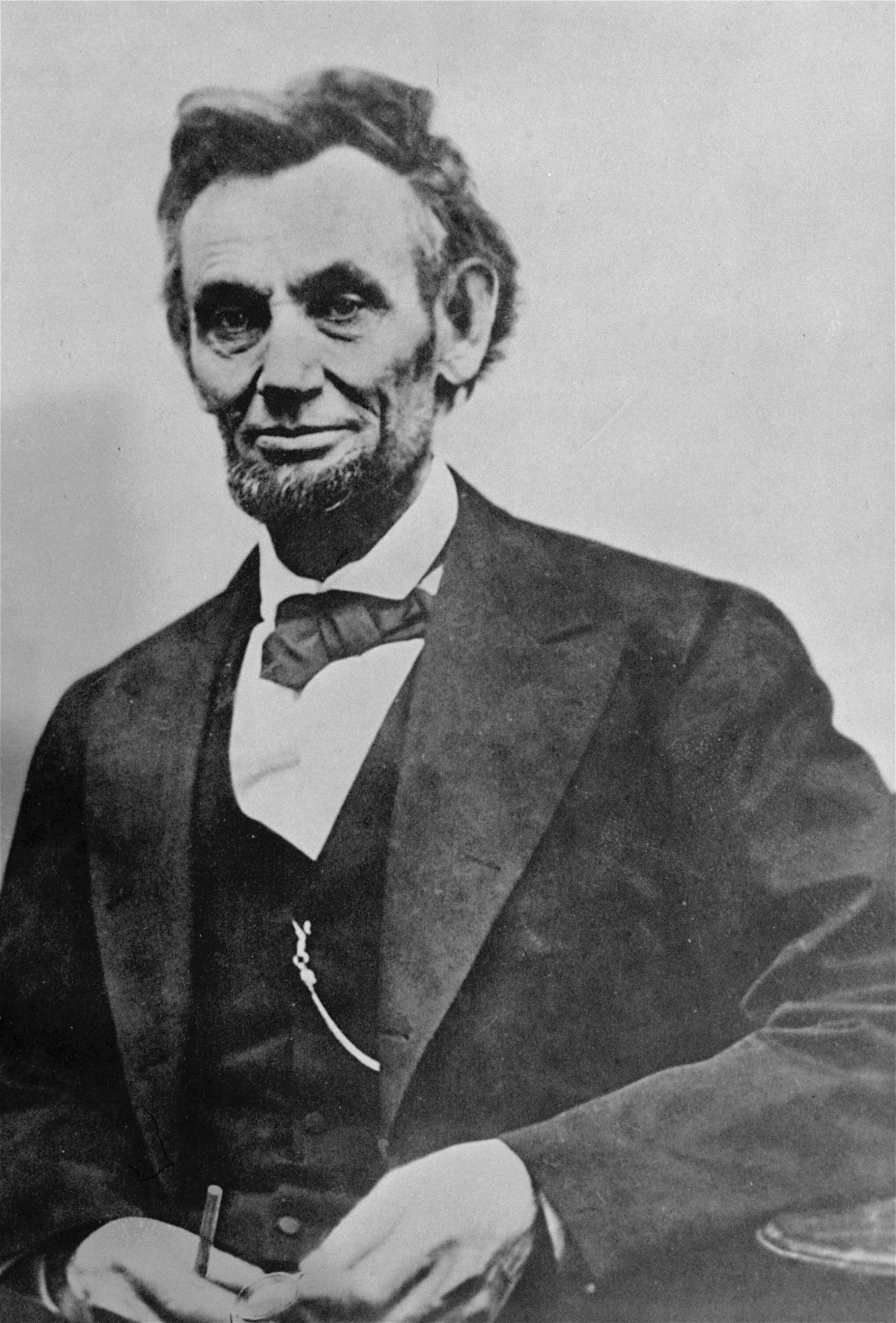 A photograph made 4 days before Lincoln's assassination.