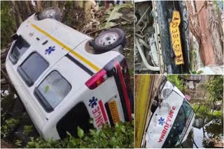 Ambulance met with an accident in Majuli