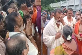 SRI VENKATESWARA SWAMY TEMPLE  CENTRAL MINISTER SURESH GOPI  കോട്ടയത്തെത്തി സുരേഷ് ഗോപി  വെങ്കിടേശ്വര സ്വാമി ക്ഷേത്രം