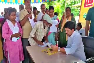 Minister Kollu Ravindra held Praja Darbar in Machilipatna