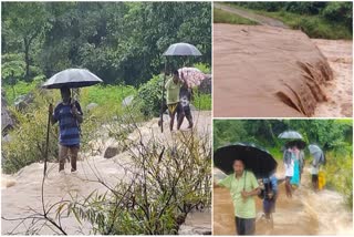 Streams Flowing With Heavy Rains