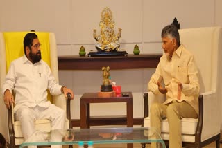 CM Chandrababu Meet With Eknath Shinde