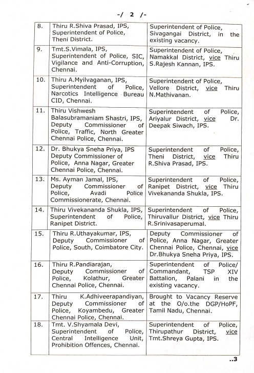 தமிழ்நாடு அரசு அறிவிப்பு