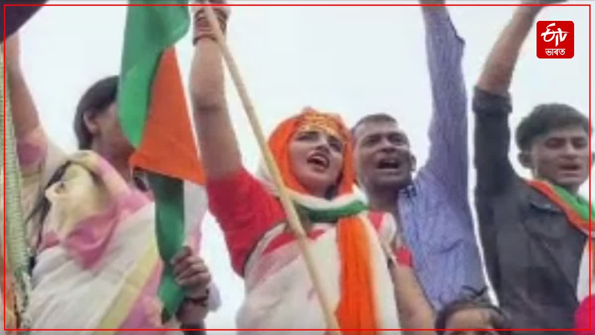 Seema Haider hoisted tricolor