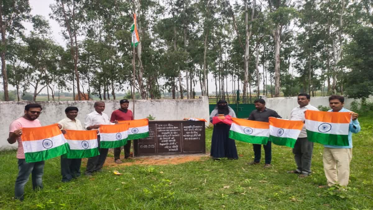 Etv Bharatmeri-mati-mera-desh-organized-in-deoghar-tribute-paid-martyrs