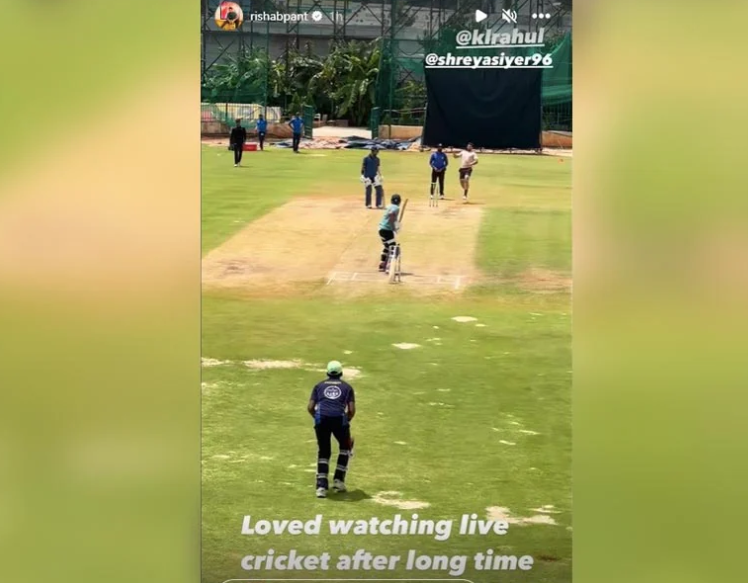 Rishabh Pant  Shreyas Iyer KL Rahul batting video  Shreyas Iyer  KL Rahul  Rishabh Pant Instagram  റിഷഭ്‌ പന്ത്  കെഎല്‍ രാഹുല്‍  ശ്രേയസ് അയ്യര്‍  റിഷഭ്‌ പന്ത് ഇന്‍സ്റ്റഗ്രാം  Asia cup  ODI world cup  ഏഷ്യ കപ്പ്  ഏകദിന ലോകകപ്പ്