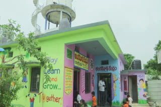 Modernization of Anganwadi center in Medak