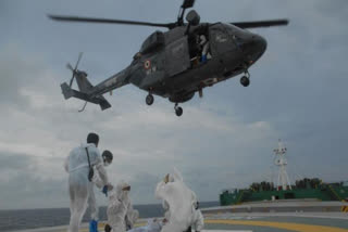 Kerala: Mid-sea medical evacuation of mariner on foreign vessel by Indian Coast Guard