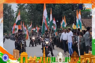 CRPF jawans took out bike rally