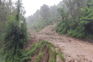 Landslide in Paniala village of Ghumarwin