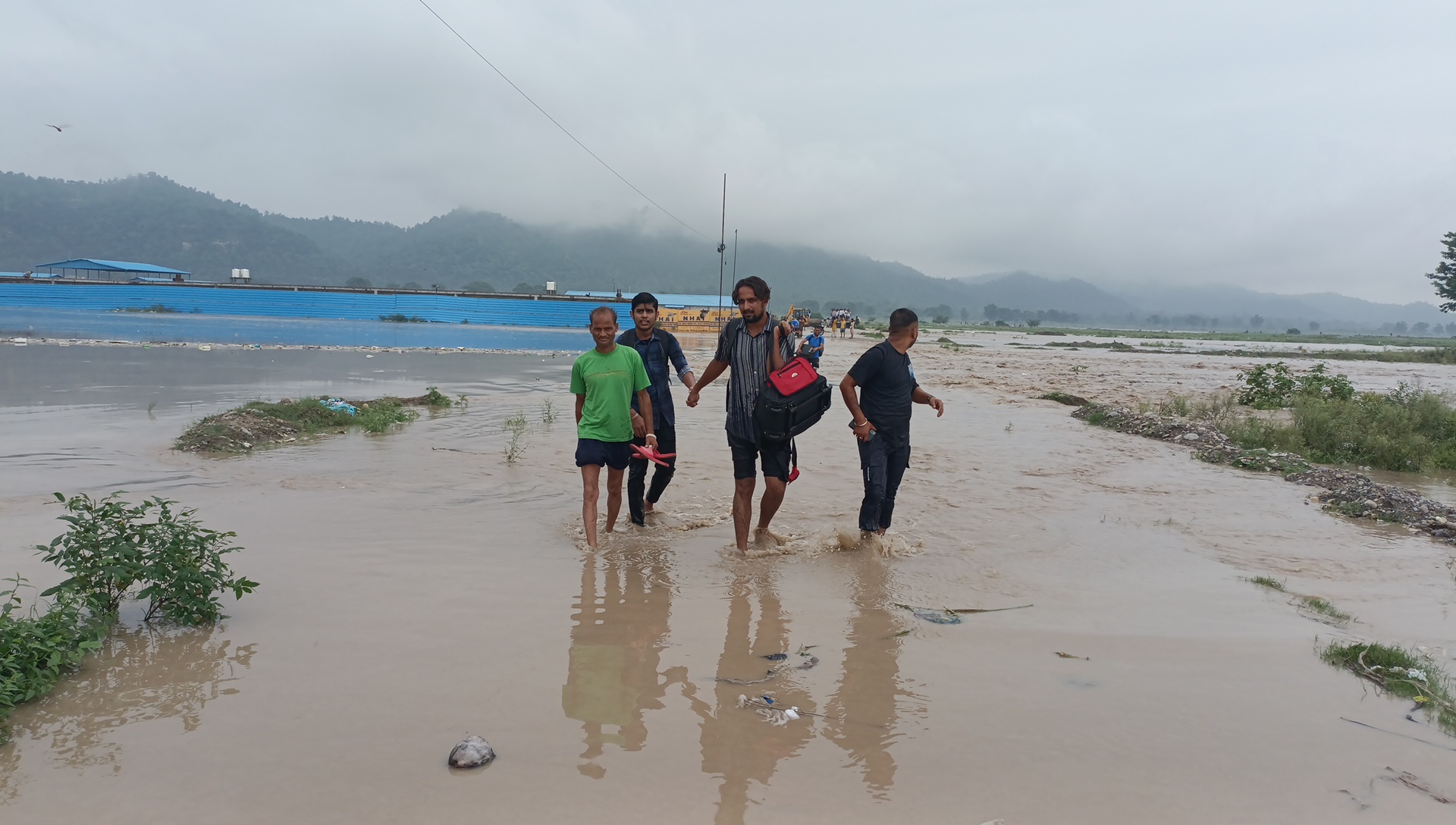 Waterlogging in NHAI plant