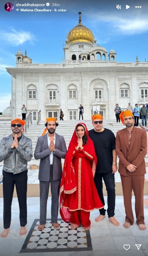 Shraddha Kapoor, Rajkummar Rao, Others Seek Blessings At Gurudwara Ahead Of Stree 2 Release