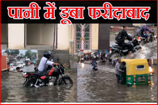 Waterlogging in Faridabad