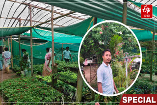 A young man has become self-sufficient through nursery, fish farming, and duck farming in Dibrugarh