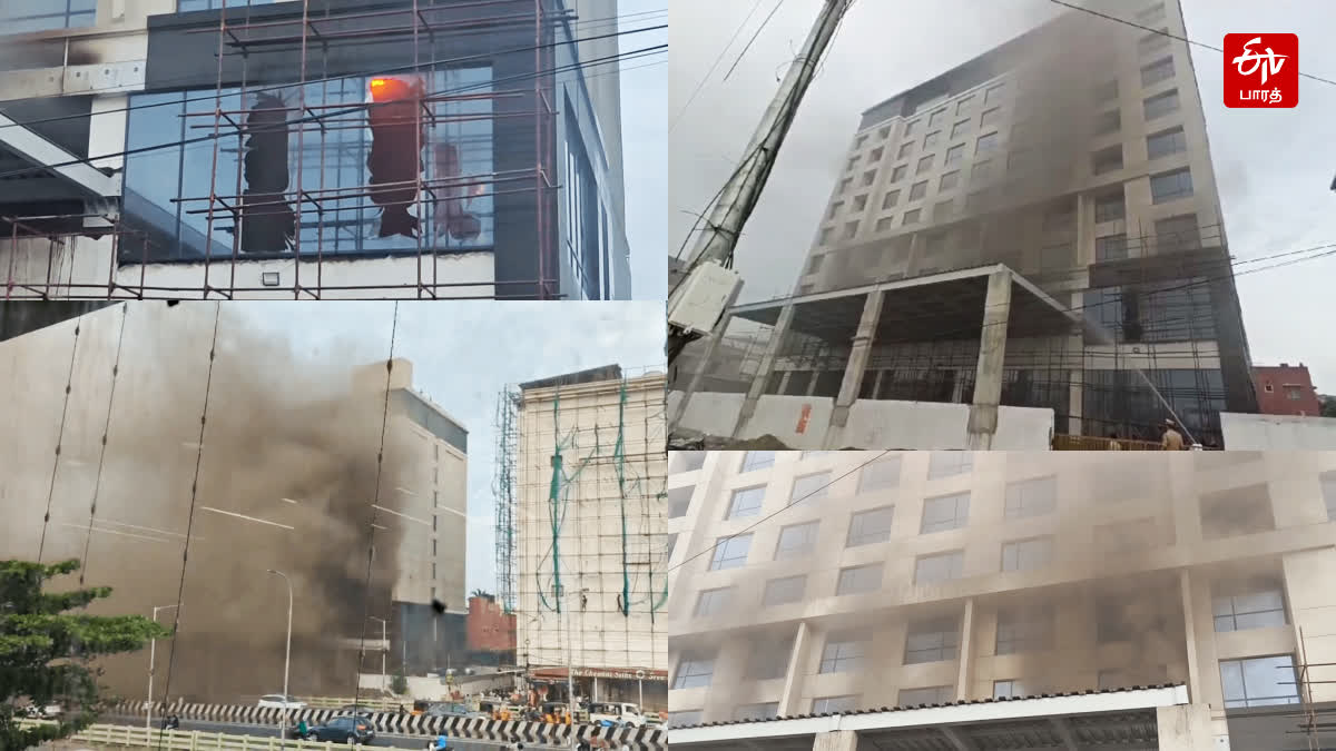 fire accident in newly constructed building