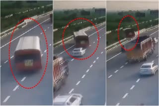 Bus Falls From Flyover In Ghaziabad