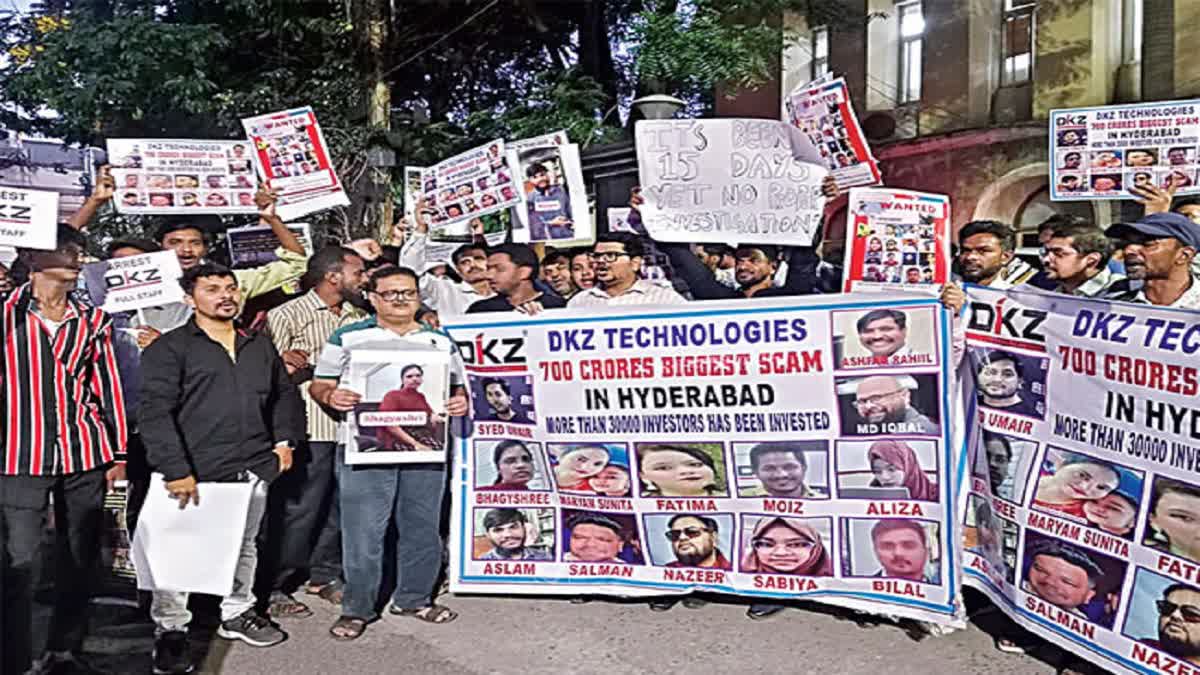 Protest against alleged investment fraud involving DKZ Technologies