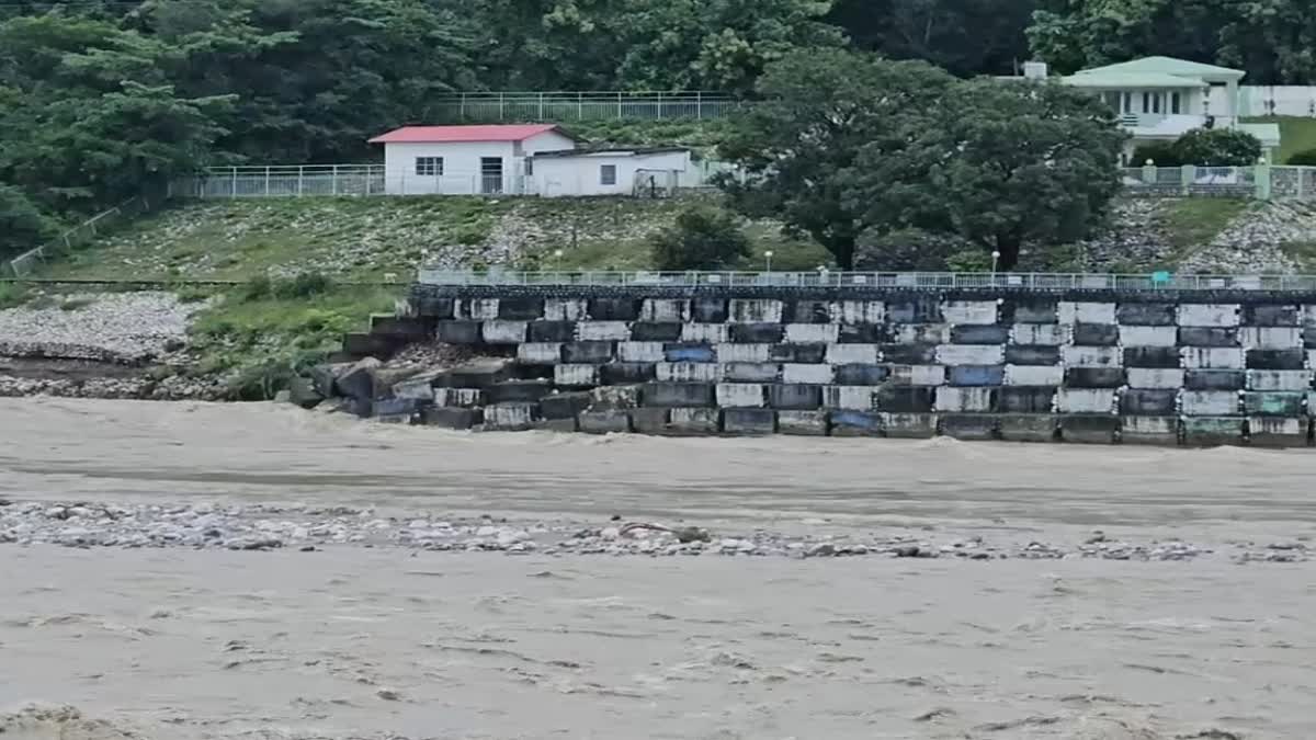 Kosi river in spate due to heavy rain