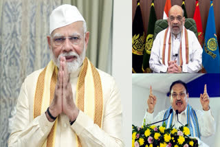 PM Modi, Amit Shah, JP Nadda greeted people on Hindi Diwas