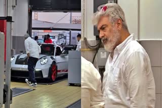 Tamil actor Ajith Kumar Porsche Sports Car