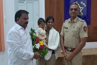 Constable Fed Newborn Baby