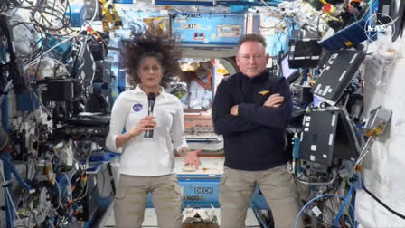 HAPPY PLACE  VOTE FROM SPACE IN US ELECTIONS  NASA ASTRONAUTS PRESS MEET  NASA