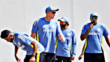 INDIAN CRICKET TEAM IN PRACTICE