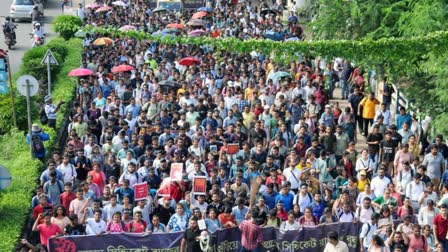 File photo of protesting resident doctors in Kolkata.