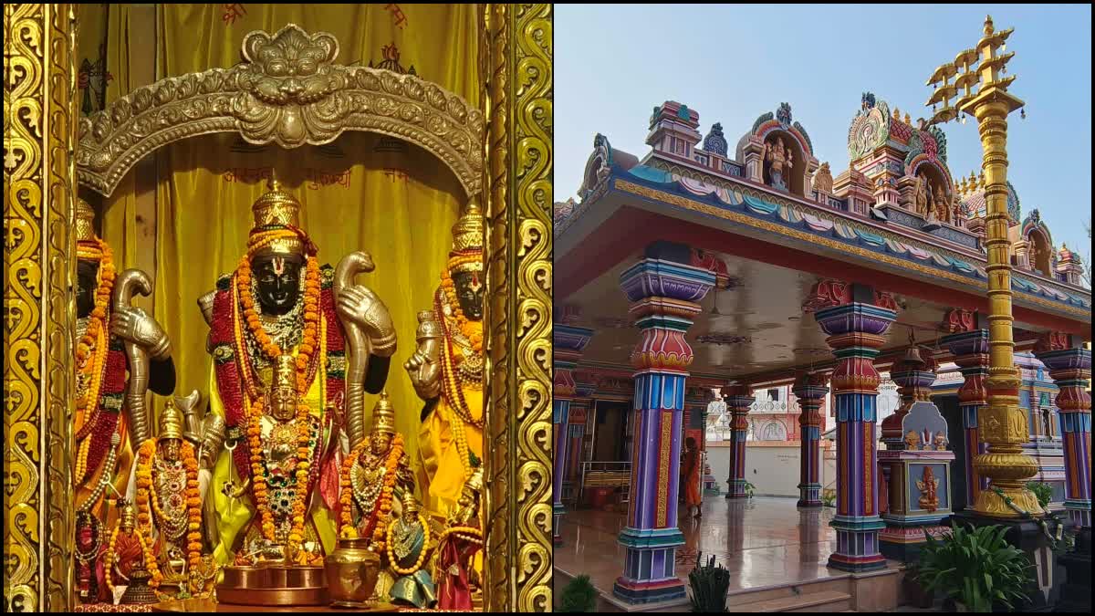 Southern style Venkateswara Swamy and Meenakshi Temple in Ayodhya