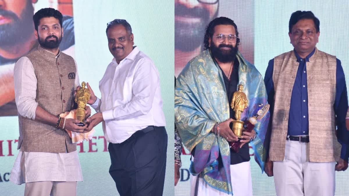 Rakshit and Rishab shetty won Trending Actor, Iconic Director Awards