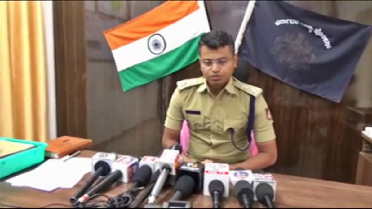 SP D L Nagesh addressed the press conference.