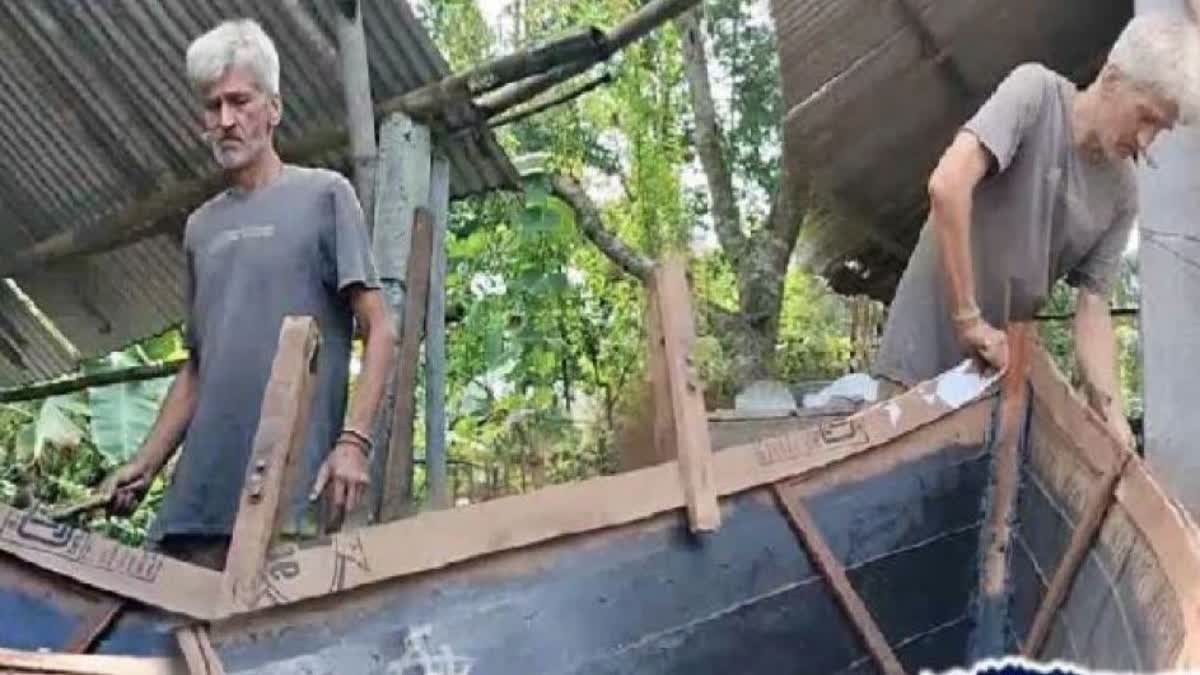 Russian Citizen Builds A Boat In Assam