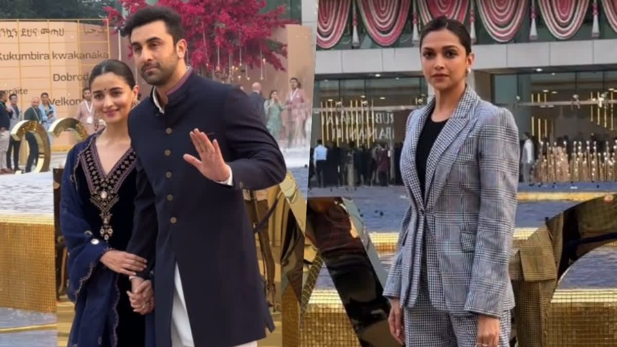 Ranbir Kapoor, Alia Bhatt twin in blue, Deepika Padukone slays in pantsuit at IOC session inauguration by PM Modi; watch